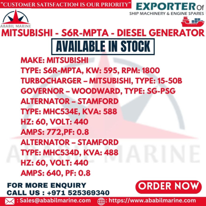 MITSUBISHI - S6R-MPTA - DIESEL GENERATOR