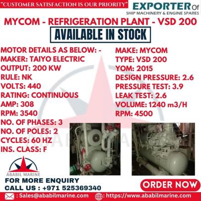MYCOM - REFRIGERATION PLANT - VSD 200