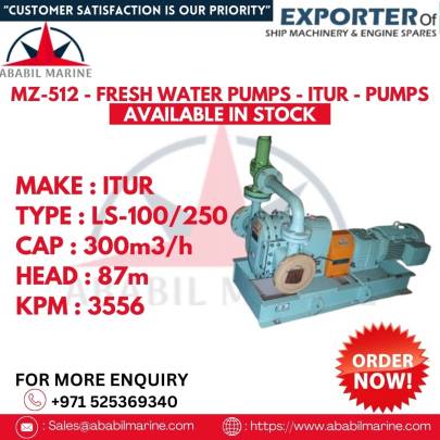 MZ-512 - FRESH WATER PUMPS - ITUR - PUMPS