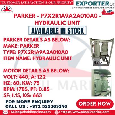 PARKER - P7X2R1A9A2A010A0 - HYDRAULIC UNIT
