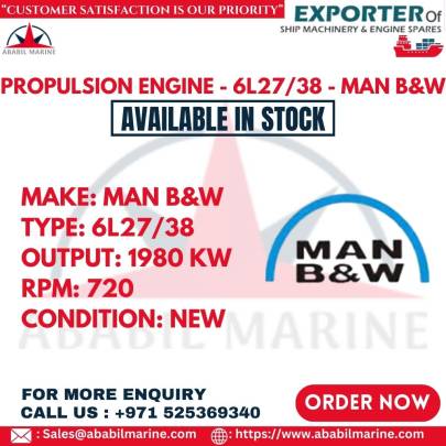 PROPULSION ENGINE - 6L27/38 - MAN B&W