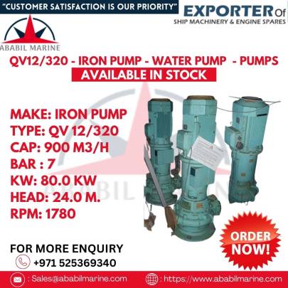 QV 12/320 - IRON PUMP - WATER PUMP  - PUMPS - NEW
