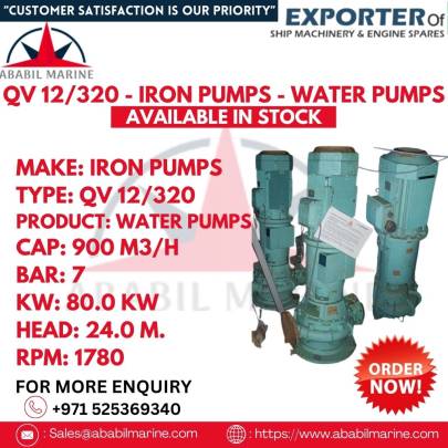 IRON PUMPS - QV 12/320 - WATER PUMPS