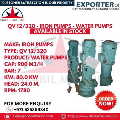 IRON PUMPS - WATER PUMPS - QV 12/320 