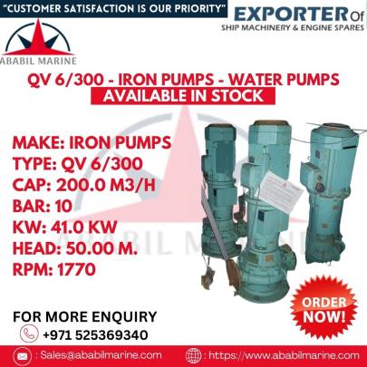 QV 6/300 - IRON PUMPS - WATER PUMPS