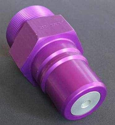 Receiver is the connection point for a fuel nozzle when refueling a tank.