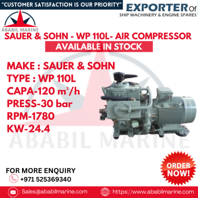 SAUER & SOHN - WP 110L- AIR COMPRESSOR 