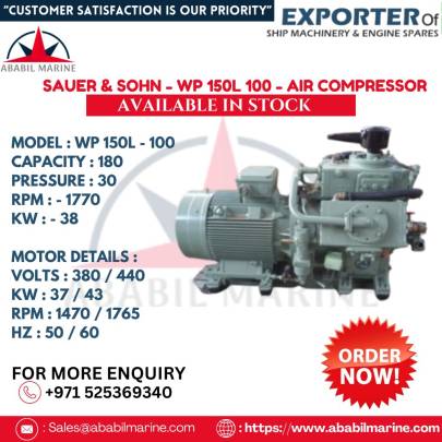 WP 150L - 100 - SAUER & SOHN - AIR COMPRESSOR .