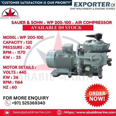 WP 200-100 - SAUER & SOHN - AIR COMPRESSOR .