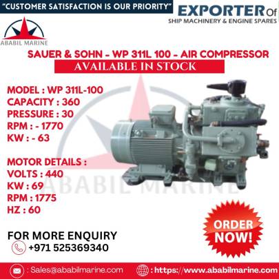 WP 311L - 100 - SAUER & SOHN - AIR COMPRESSOR .