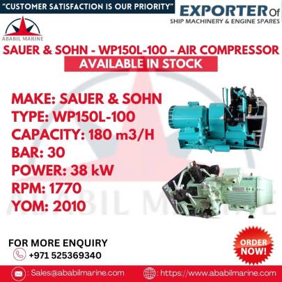 SAUER & SOHN - WP150L-100 - AIR COMPRESSOR