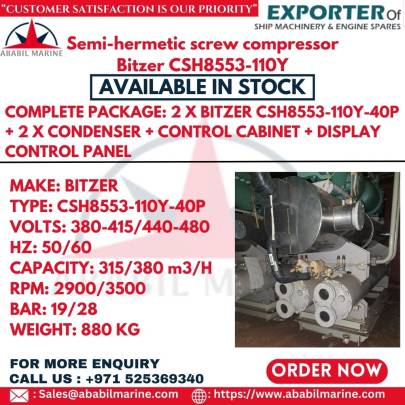 Semi-hermetic screw compressor Bitzer CSH8553-110Y