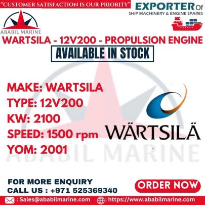 WARTSILA - 12V200 - PROPULSION ENGINE