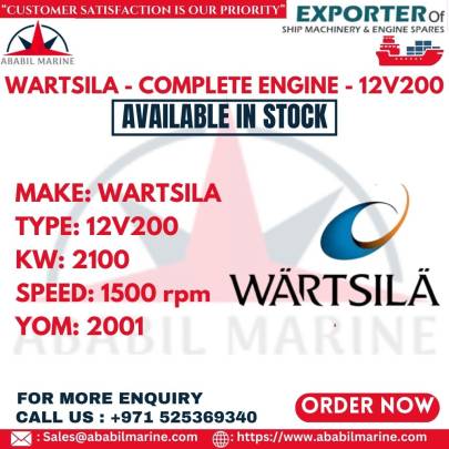 WARTSILA - COMPLETE ENGINE - 12V200