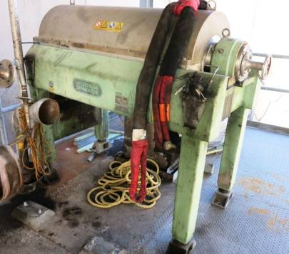 Westfalia CB 300-00-02 decanter centrifuge, 316L SS.