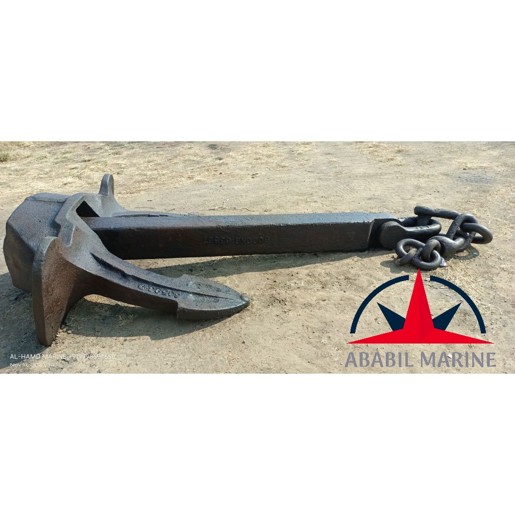 STOCKLESS ANCHOR & ANCHOR CHAINS